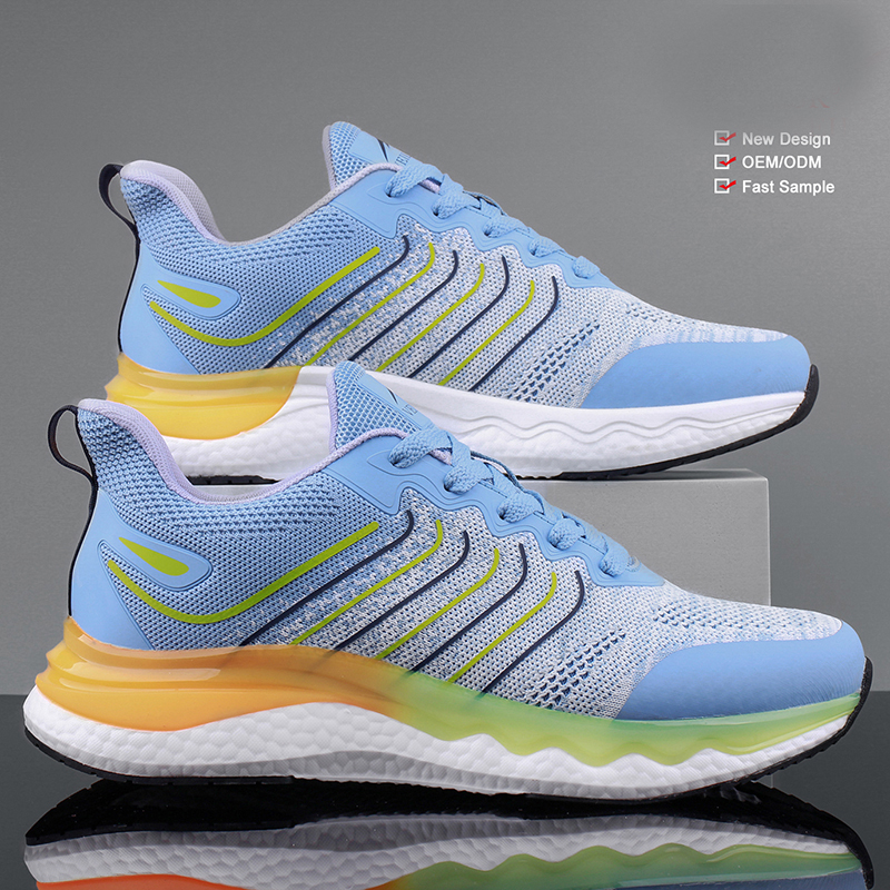 WWSS23003 LIGHT WEIGHT Mens Sneakers Casual Custom Logo Breathable Mesh Trainers Running Walking Shoes Zapatos De Hombre Sports Shoes Sneakers For Men