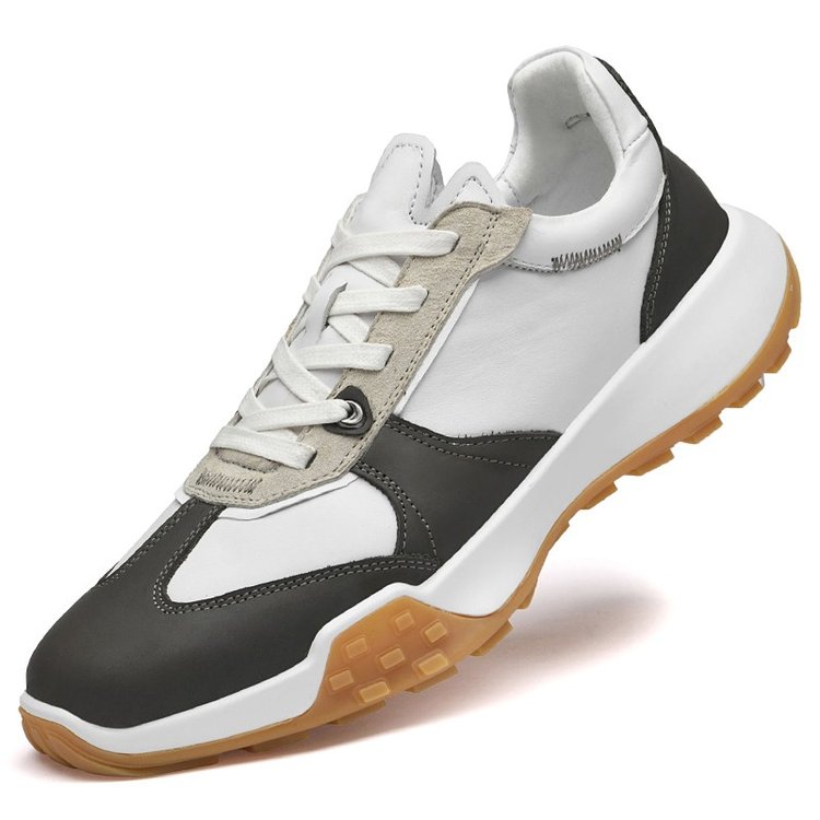 WWSS23156 Mens White Tennis Shoes PU Leather Sneakers Casual Walking Shoes